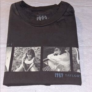 Taylor Swift 1989 Graphic Tee - Dark Gray - 2011